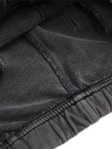 画像7: 【送料無料】VANSON 8/10 LENGTH FLEECE SHORT WHITE BONE DENIM PATCH (7)