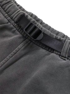 画像6: 【送料無料】VANSON 8/10 LENGTH FLEECE SHORT BLACK BONE DENIM PATCH (6)