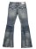 画像1: 【送料無料】TRUE RELIGION W JOEY LOW RISE SUPER T FLAP FLARE DANDELION FADE (1)