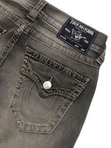 画像5: 【送料無料】TRUE RELIGION RICKY BIG T FLAP STRAIGHT 34" COMPASS TRAIL BLACK WASH (5)