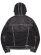 画像2: 【送料無料】TRUE RELIGION SUPER T HOODED DENIM JACKET SMOG OVERDYE BLACK WASH (2)