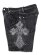 画像3: 【送料無料】GUAPI VINTAGE BLACK DISTRESSED DENIM SHORTS (3)
