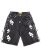 画像1: 【送料無料】GUAPI OBSIDIAN BLACK CROSS BUCKLE SHORTS (1)