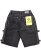 画像2: 【送料無料】GUAPI OBSIDIAN BLACK CROSS BUCKLE SHORTS (2)