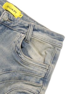 画像3: 【送料無料】GUAPI VINTAGE BLUE CROSS BUCKLE DENIM (3)