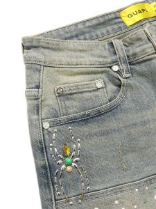 画像6: 【送料無料】GUAPI EMERALD SPIDER DENIM SHORTS (6)