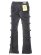 画像2: 【送料無料】GUAPI OBSIDIAN BLACK CROSS BUCKLE DENIM (2)