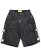 画像1: 【送料無料】GUAPI ALL BLACK CROSS BUCKLE SHORTS (1)