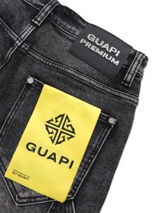 画像8: 【送料無料】GUAPI OBSIDIAN BLACK SPIDER DENIM SHORTS (8)