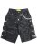 画像1: 【送料無料】GUAPI OBSIDIAN BLACK STARS LEATHER SHORTS (1)