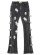 画像1: 【送料無料】GUAPI OBSIDIAN BLACK CROSS BUCKLE DENIM (1)