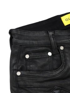 画像6: 【送料無料】GUAPI ALL BLACK CROSS BUCKLE SHORTS (6)