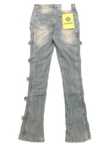 画像2: 【送料無料】GUAPI VINTAGE BLUE CROSS BUCKLE DENIM (2)