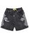画像1: 【送料無料】GUAPI VINTAGE BLACK DISTRESSED DENIM SHORTS (1)