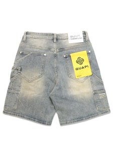画像2: 【送料無料】GUAPI EMERALD SPIDER DENIM SHORTS (2)