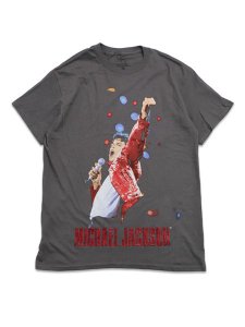 画像1: MERCH TRAFFIC MICHAEL JACKSON IN CONCERT RED JACKET PHOTO TEE (1)
