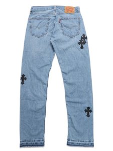画像2: 【送料無料】ADVANCE LEVIS 505 CROSS LEATHER LT BLUE/BLACK (2)