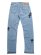 画像2: 【送料無料】ADVANCE LEVIS 505 CROSS LEATHER LT BLUE/BLACK (2)