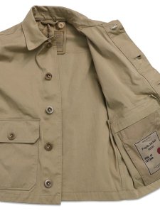 画像5: 【送料無料】Ten-c FOYLE JACKET OJJ PIECE DYED M/F ALMOND (5)
