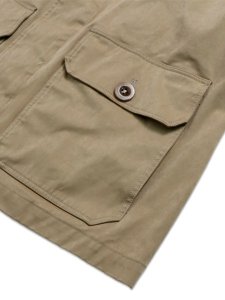 画像4: 【送料無料】Ten-c FOYLE JACKET OJJ PIECE DYED M/F ALMOND (4)