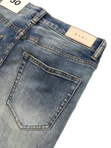 画像5: 【送料無料】mnml SKINNY CRYSTAL DENIM WASHED BLUE (5)