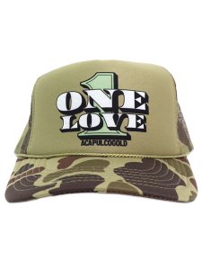 画像2: ACAPULCO GOLD ONE LOVE TRUCKER CAP CAMO (2)