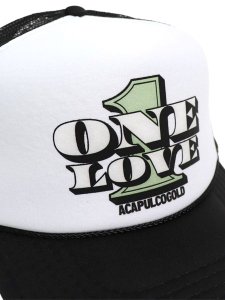 画像6: ACAPULCO GOLD ONE LOVE TRUCKER CAP BLACK/WHITE (6)
