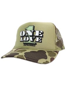 画像1: ACAPULCO GOLD ONE LOVE TRUCKER CAP CAMO (1)