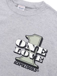 画像3: ACAPULCO GOLD ONE LOVE TEE HEATHER GREY (3)