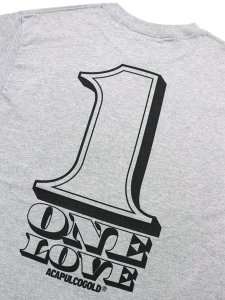 画像5: ACAPULCO GOLD ONE LOVE TEE HEATHER GREY (5)