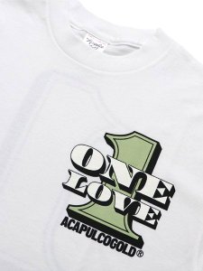 画像3: ACAPULCO GOLD ONE LOVE TEE WHITE (3)