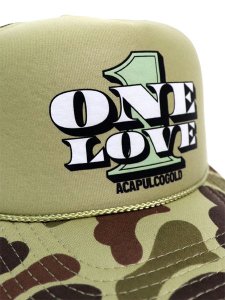 画像6: ACAPULCO GOLD ONE LOVE TRUCKER CAP CAMO (6)
