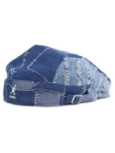 画像2: 【SALE】KANGOL DENIM MASHUP HUNTING-MEDIUM BLUE (2)