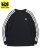 画像1: 【KIDS】ADIDAS KIDS 3-STRIPES L/S TEE-BLACK (1)
