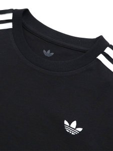 画像3: 【KIDS】ADIDAS KIDS 3-STRIPES L/S TEE-BLACK (3)