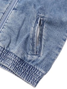 画像4: 【送料無料】【KIDS】ADIDAS KIDS FIREBIRD LOOSE DENIM TRACK TOP-WORN BLUE DENIM (4)
