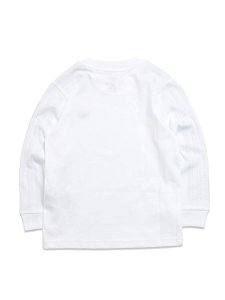 画像2: 【KIDS】ADIDAS KIDS 3-STRIPES L/S TEE-BLACK (2)