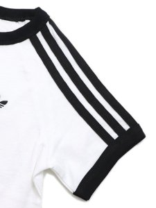 画像4: 【KIDS】ADIDAS KIDS 3-STRIPES TEE-WHITE/BLACK (4)