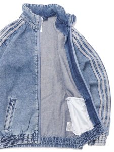 画像5: 【送料無料】【KIDS】ADIDAS KIDS FIREBIRD LOOSE DENIM TRACK TOP-WORN BLUE DENIM (5)