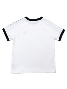 画像2: 【KIDS】ADIDAS KIDS 3-STRIPES TEE-WHITE/BLACK (2)