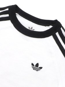 画像3: 【KIDS】ADIDAS KIDS 3-STRIPES TEE-WHITE/BLACK (3)