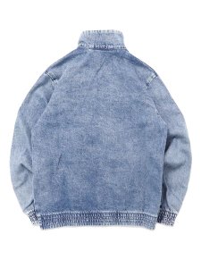 画像2: 【送料無料】【KIDS】ADIDAS KIDS FIREBIRD LOOSE DENIM TRACK TOP-WORN BLUE DENIM (2)