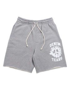 画像1: 【送料無料】DENIM TEARS DENIM UNIVERSITY SWEATSHORTS GREY/WHITE (1)