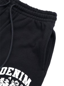 画像3: 【送料無料】DENIM TEARS DENIM UNIVERSITY SWEATSHORTS BLACK/WHITE (3)
