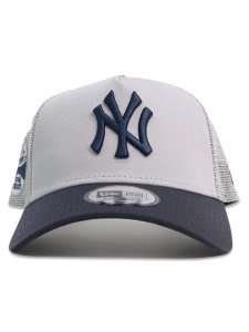 画像2: NEW ERA 9FORTY A-FRAME TRUCKER YANKEES GREY/NAVY (2)