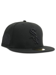 画像1: NEW ERA 59FIFTY BLK ON BLK WHITE SOX (1)