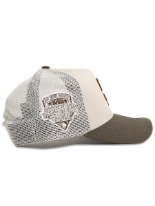 画像4: NEW ERA 9FORTY A-FRAME TRUCKER PADRES STONE/MOSS (4)