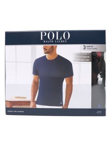 画像1: POLO RALPH LAUREN SLIM FIT 3PCS CREW S/S TEE-SPA3 COLOR LOGO  ※お一人様各サイズ5点まで【代金引換・コンビニ決済不可】 (1)