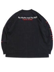 画像2: POT MEETS POP BOB MARLEY CATCH A FIRE LS TEE BLACK (2)