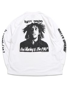 画像2: POT MEETS POP BOB MARLEY NATTY DREAD LS TEE WHITE (2)